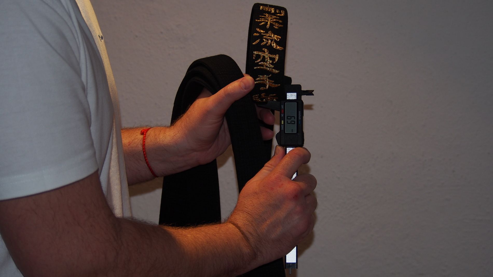 Hakutsuru Equipment Black Karate Belt Karate-Do Sensei Obi 
